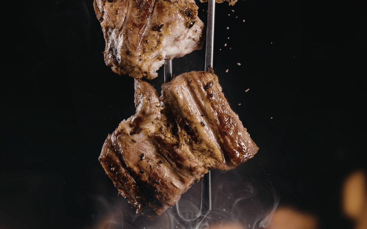 Corte de carne de calidad listo para carne a la brasa en Mollet del Vallès